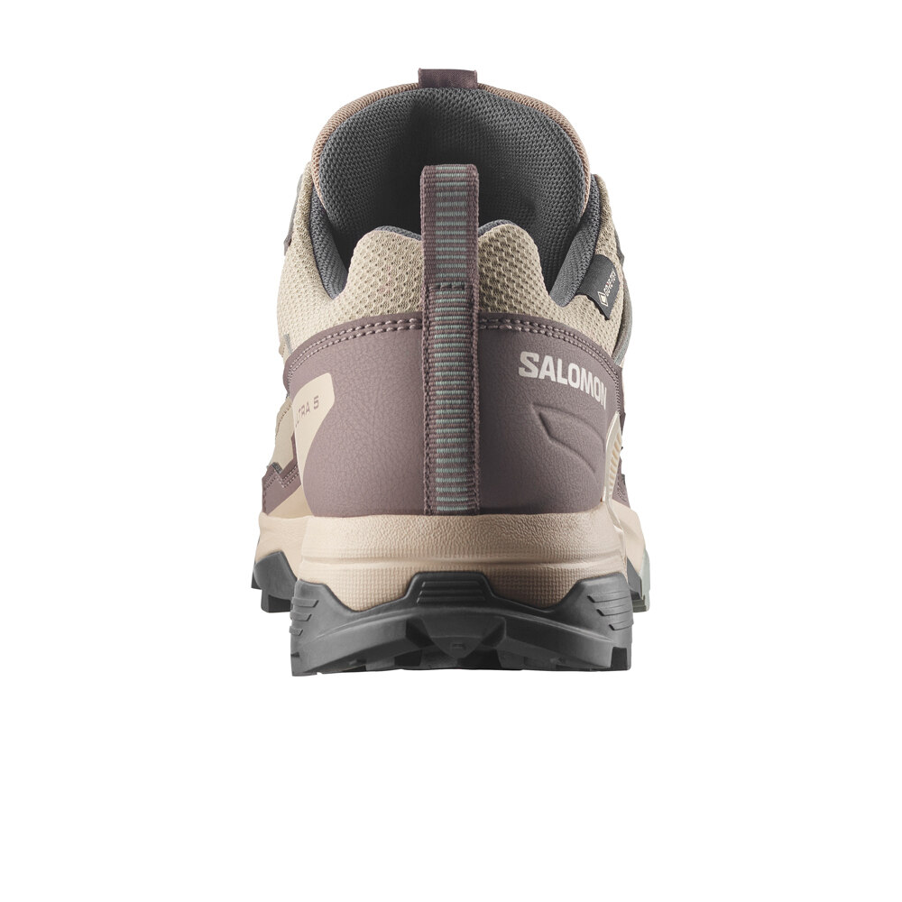 Salomon zapatilla trekking mujer X ULTRA 5 GORE-TEX VERDE vista trasera