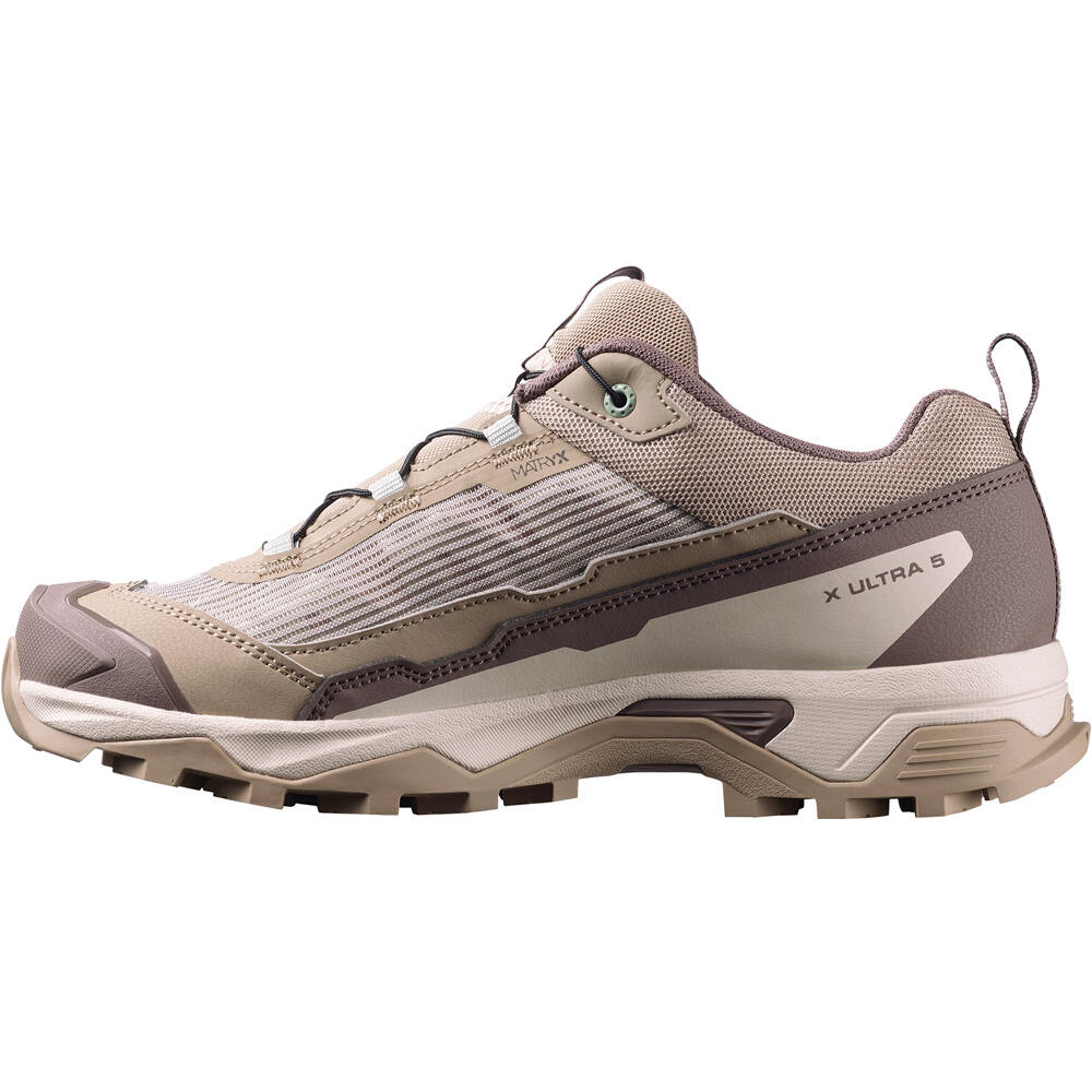 Salomon zapatilla trekking mujer X ULTRA 5 MARRON puntera