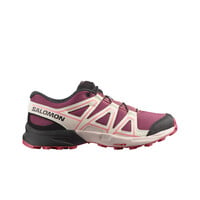 Salomon zapatilla trekking niño SPEEDCROSS J AZUL lateral exterior