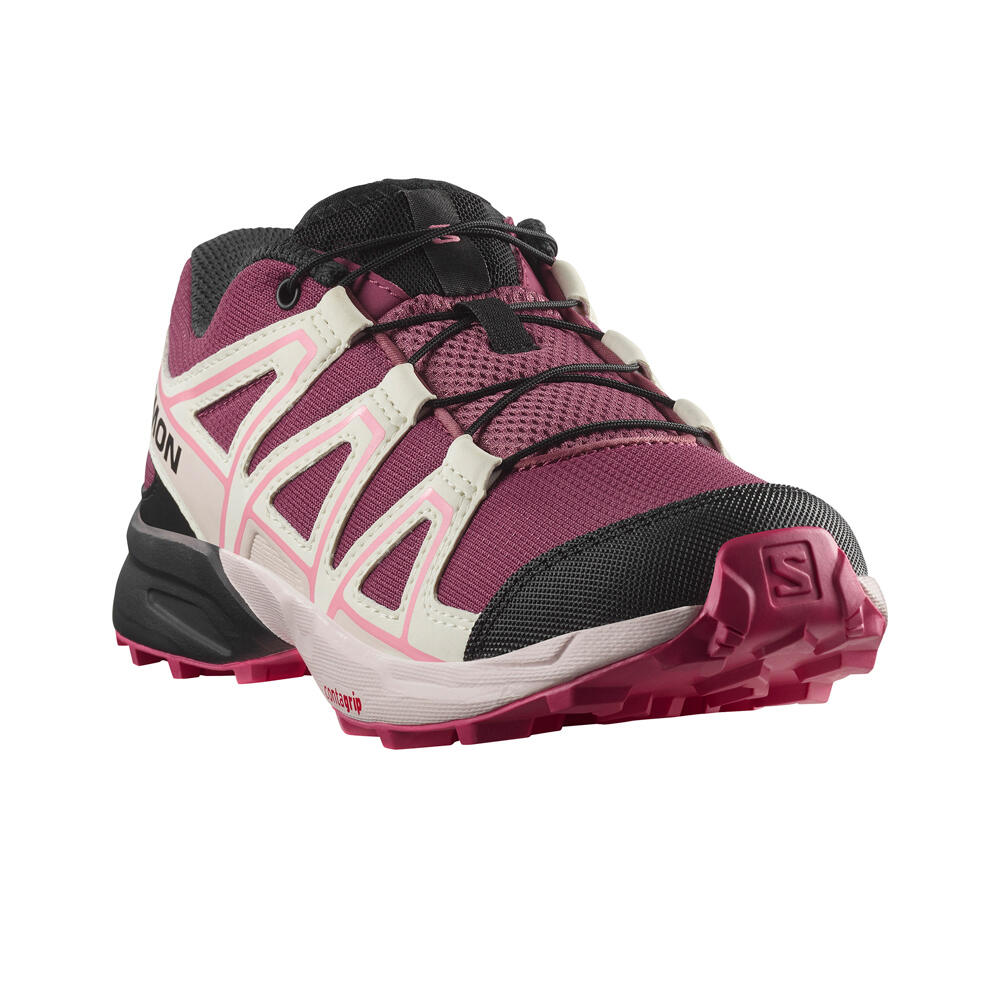 Salomon zapatilla trekking niño SPEEDCROSS J AZUL lateral interior