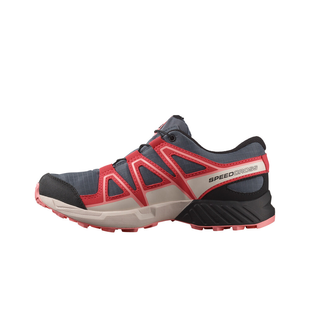 Salomon zapatilla trekking niño SPEEDCROSS WATERPROOF GRIS puntera