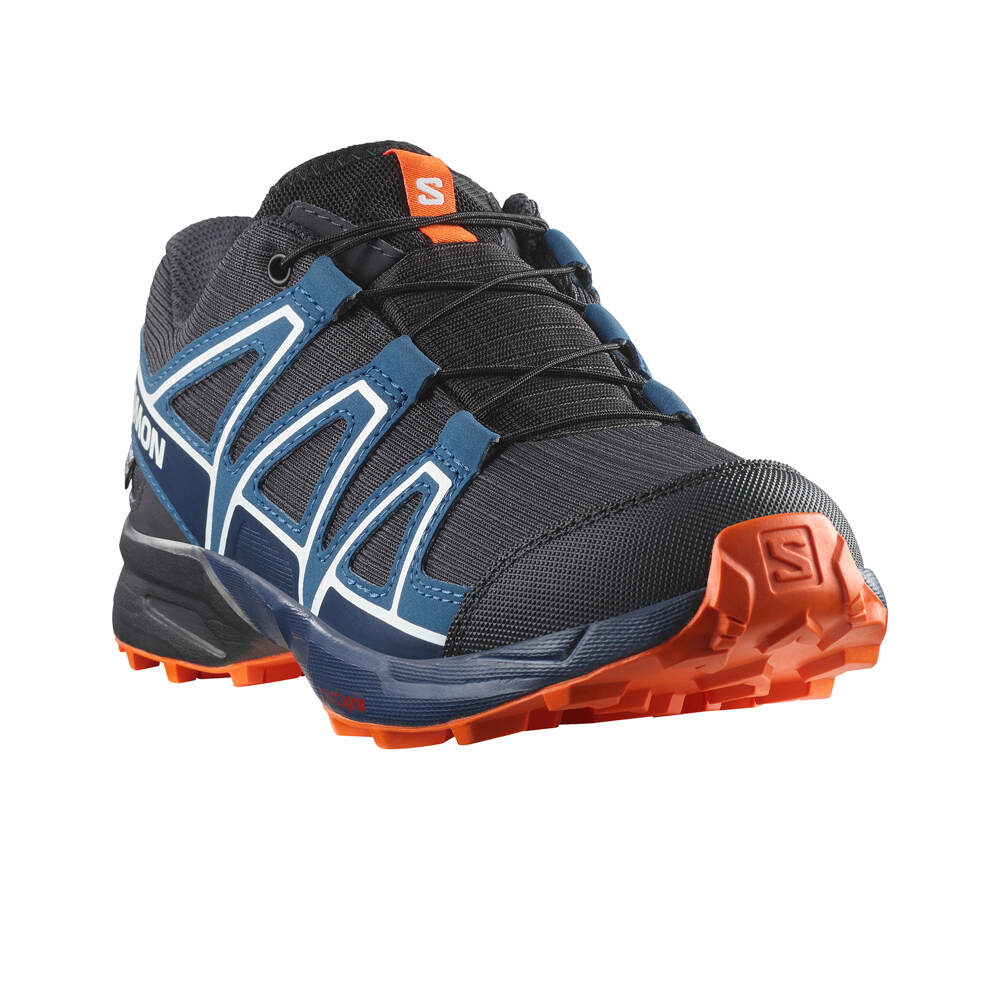 Salomon zapatilla trekking niño SPEEDCROSS WP J AZUL lateral interior