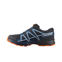 Salomon zapatilla trekking niño SPEEDCROSS WP J AZUL puntera