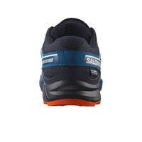 Salomon zapatilla trekking niño SPEEDCROSS WP J AZUL vista trasera