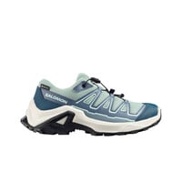 Salomon zapatilla trekking niño X ULTRA GTX J VERDE lateral exterior
