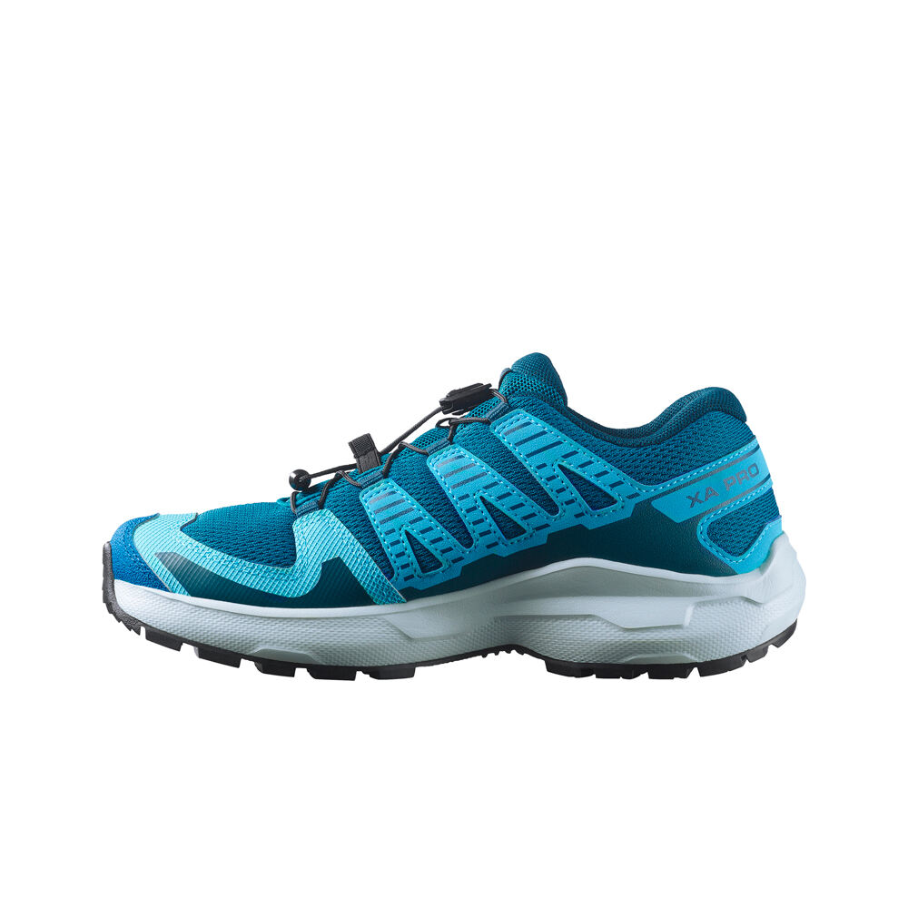 Salomon zapatilla trekking niño XA PRO AZUL puntera