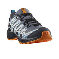Salomon zapatilla trekking niño XA PRO V8 WATERPROOF GRIS lateral interior