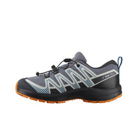 Salomon zapatilla trekking niño XA PRO V8 WATERPROOF GRIS puntera