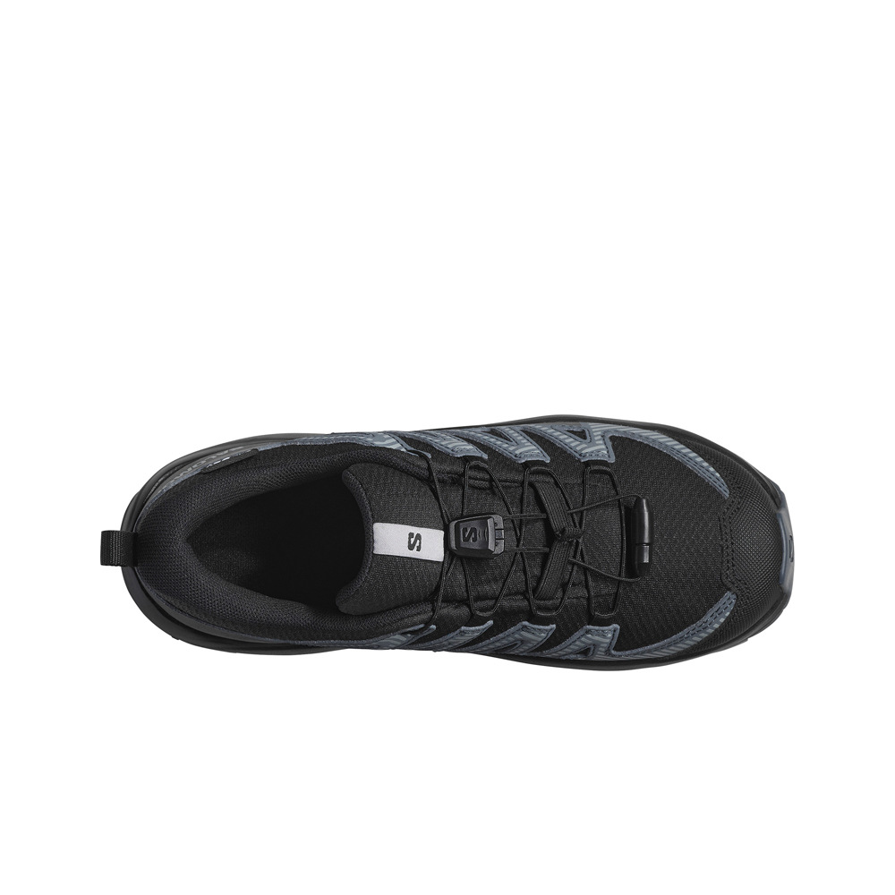 Salomon zapatilla trekking niño XA PRO V8 WATERPROOF NEGRO 05
