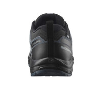 Salomon zapatilla trekking niño XA PRO V8 WATERPROOF NEGRO vista trasera