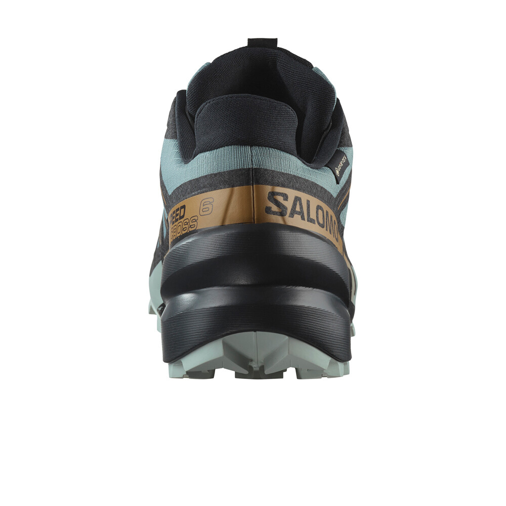 Salomon zapatillas trail hombre SPEEDCROSS 6 GORE-TEX GRIS vista trasera