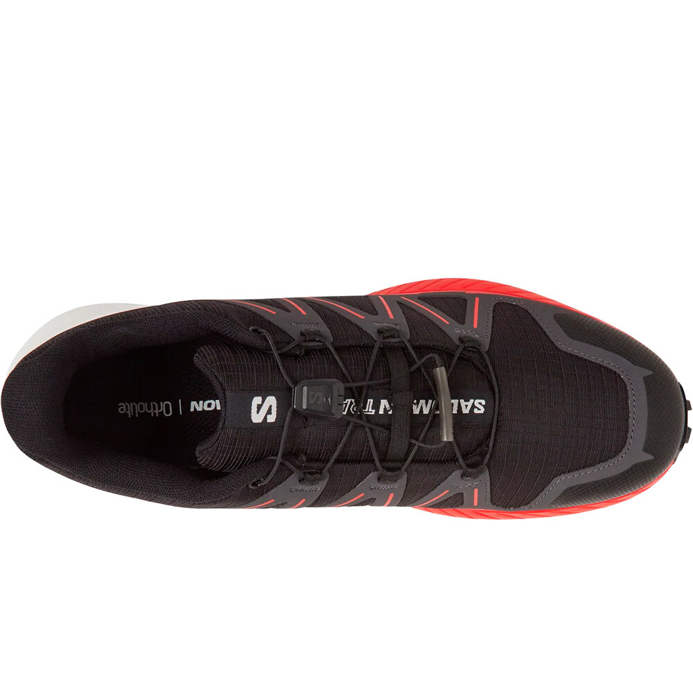 Salomon zapatillas trail hombre SPEEDCROSS PEAK NEGRO vista superior