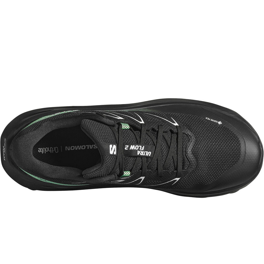 Salomon zapatillas trail hombre ULTRA FLOW 2 GORE TEX NEGRO 05