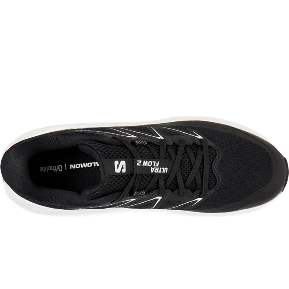 Salomon zapatillas trail hombre ULTRA FLOW 2 NEGRO vista superior