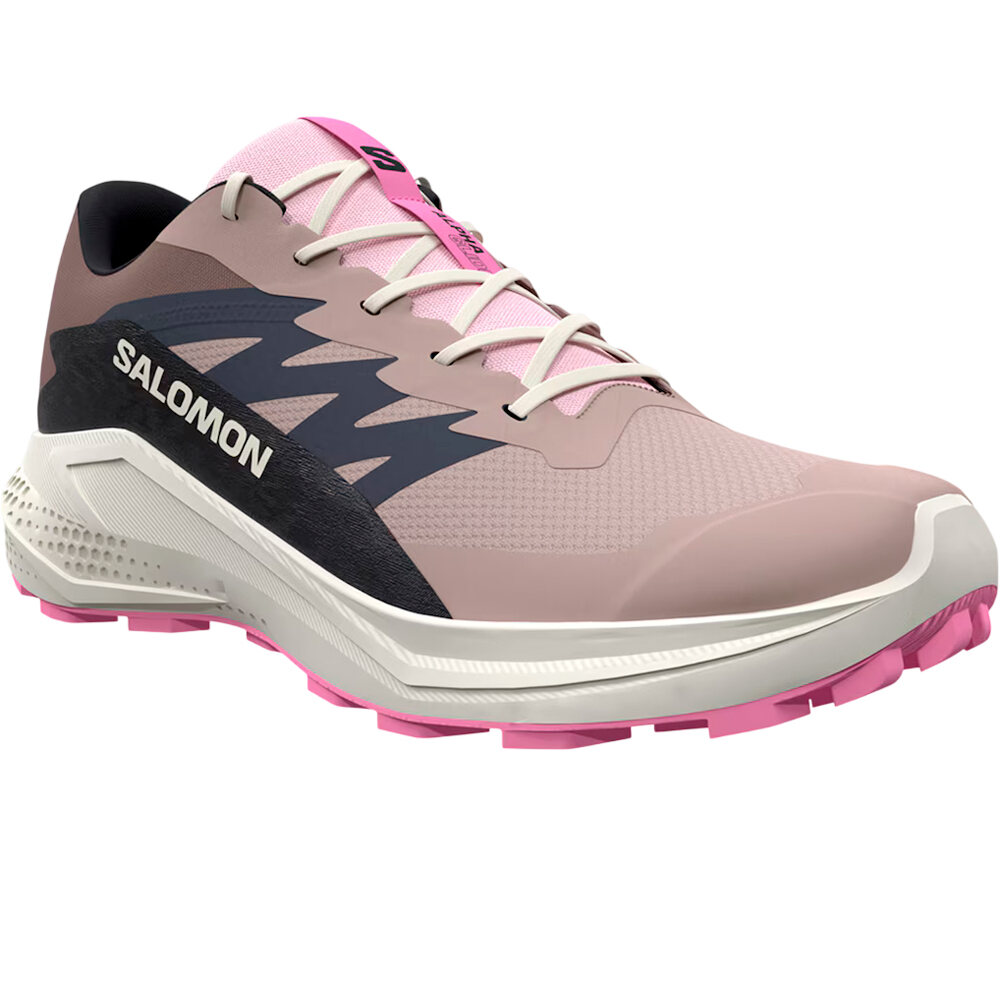 Salomon zapatillas trail mujer ALPHAGLIDE GORE-TEX MARRON lateral interior