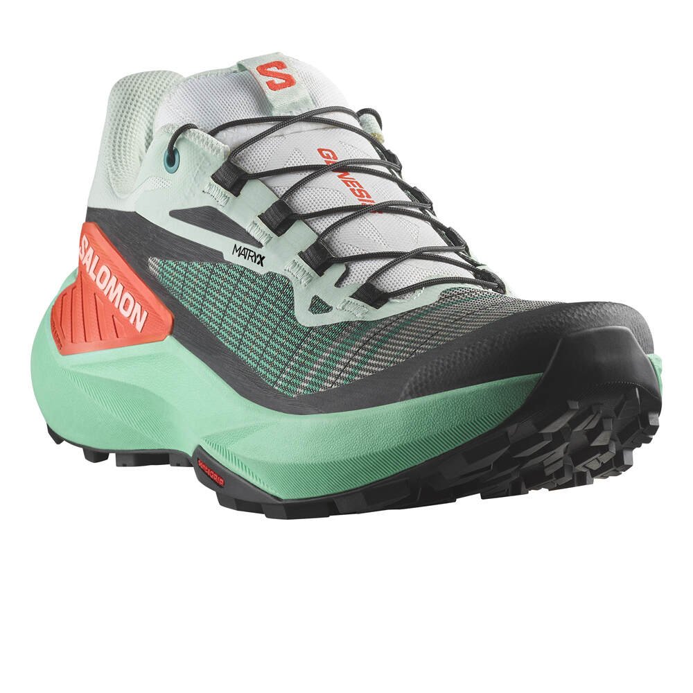 Salomon zapatillas trail mujer GENESIS NEGRO lateral interior