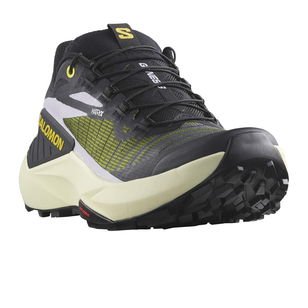 Salomon zapatillas trail mujer GENESIS NEGRO lateral interior