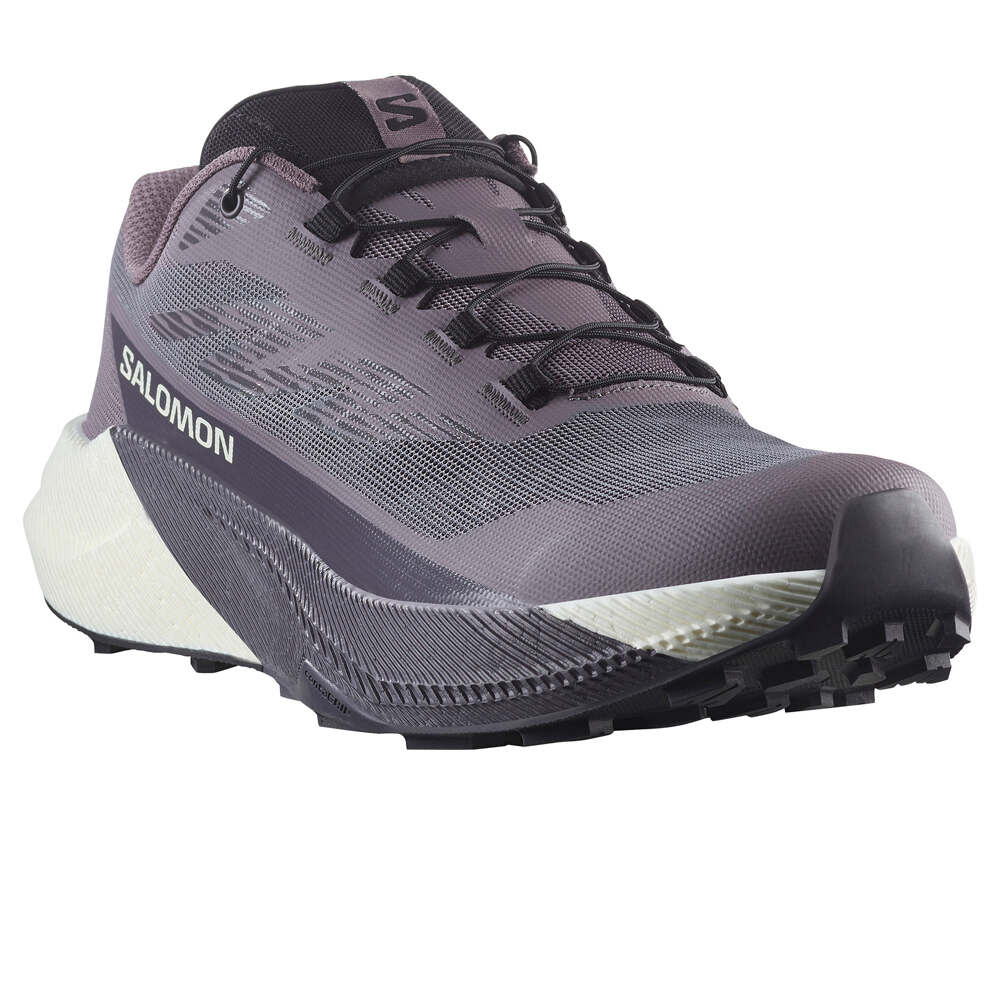 Salomon zapatillas trail mujer PULSAR GRIS lateral interior
