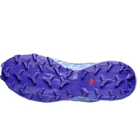Salomon zapatillas trail mujer SPEEDCROSS 6 AZUL vista superior