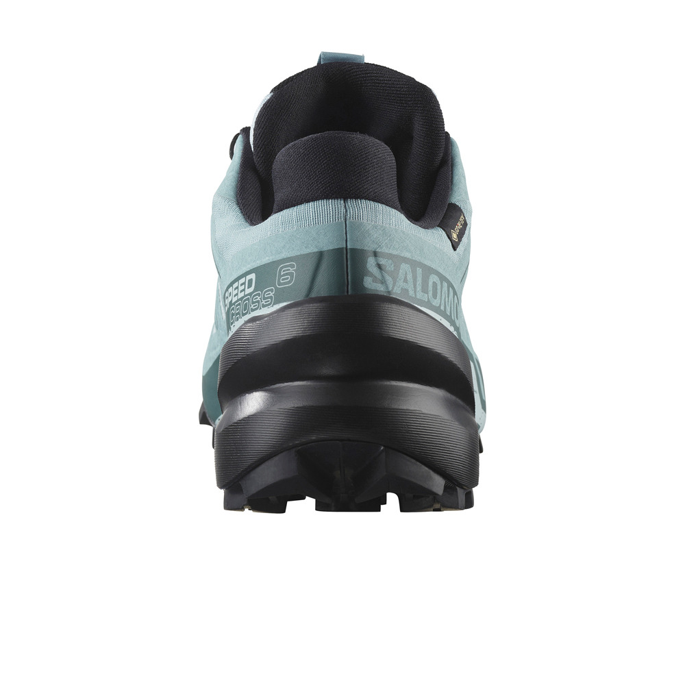 Salomon zapatillas trail mujer SPEEDCROSS 6 GORE-TEX AZUL vista trasera