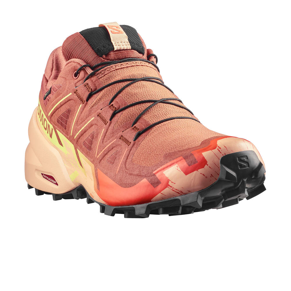 Salomon zapatillas trail mujer SPEEDCROSS 6 GORE-TEX MARRON lateral interior