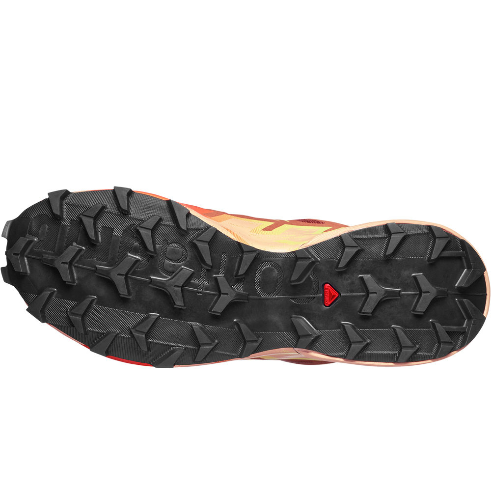 Salomon zapatillas trail mujer SPEEDCROSS 6 GORE-TEX MARRON vista superior