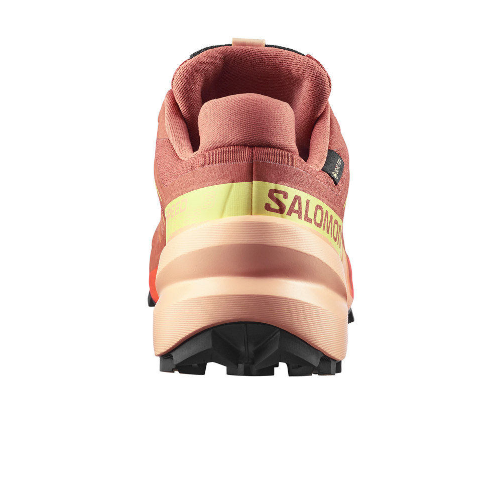 Salomon zapatillas trail mujer SPEEDCROSS 6 GORE-TEX MARRON vista trasera