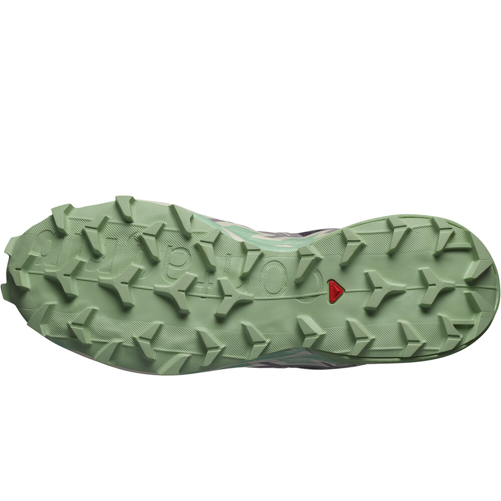 Salomon zapatillas trail mujer SPEEDCROSS 6 GRIS vista trasera