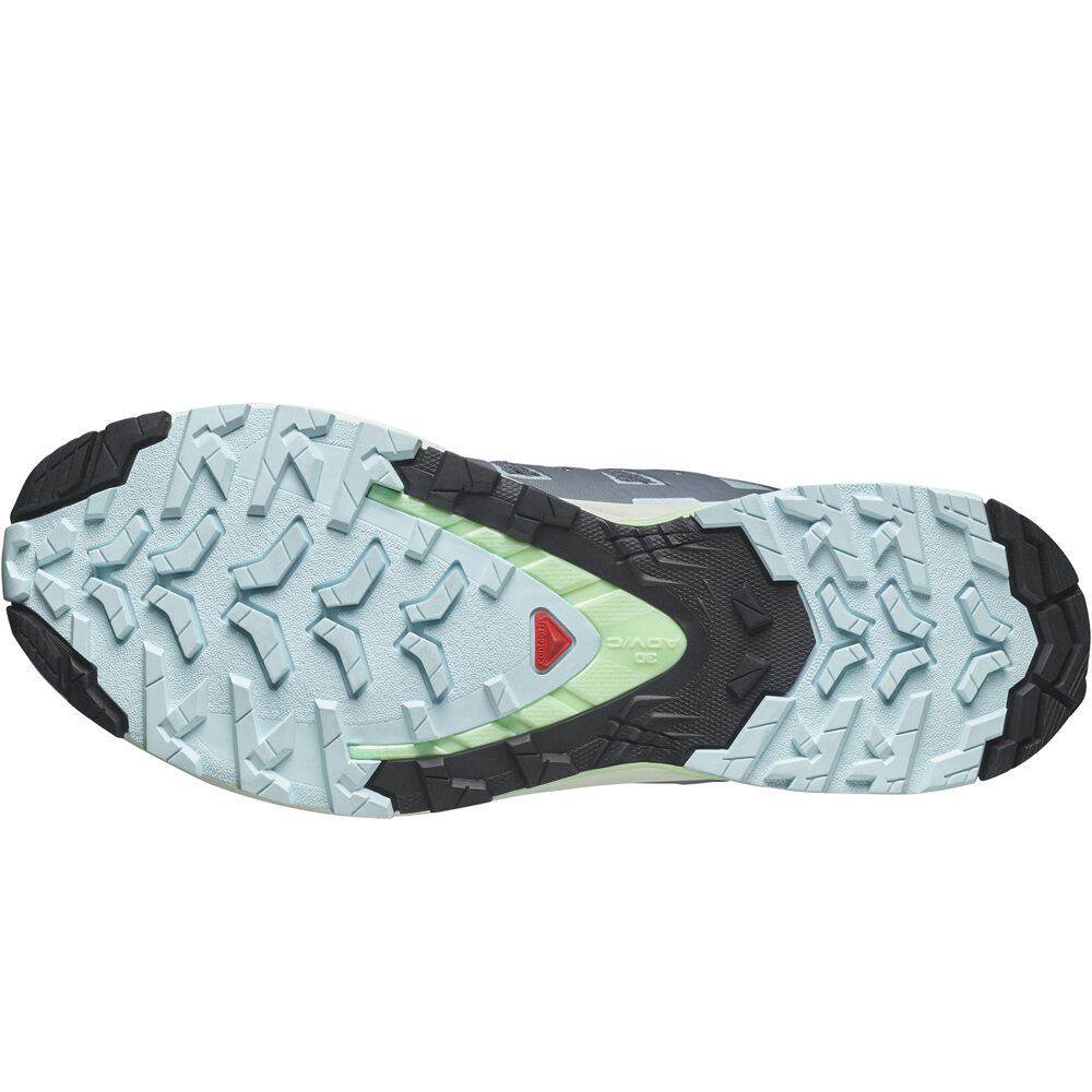 Salomon zapatillas trail mujer XA PRO 3D V9 AZUL vista superior