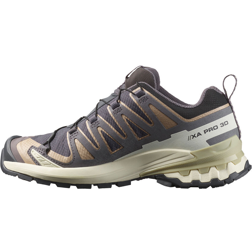 Salomon zapatillas trail mujer XA PRO 3D V9 GORE TEX GRIS puntera