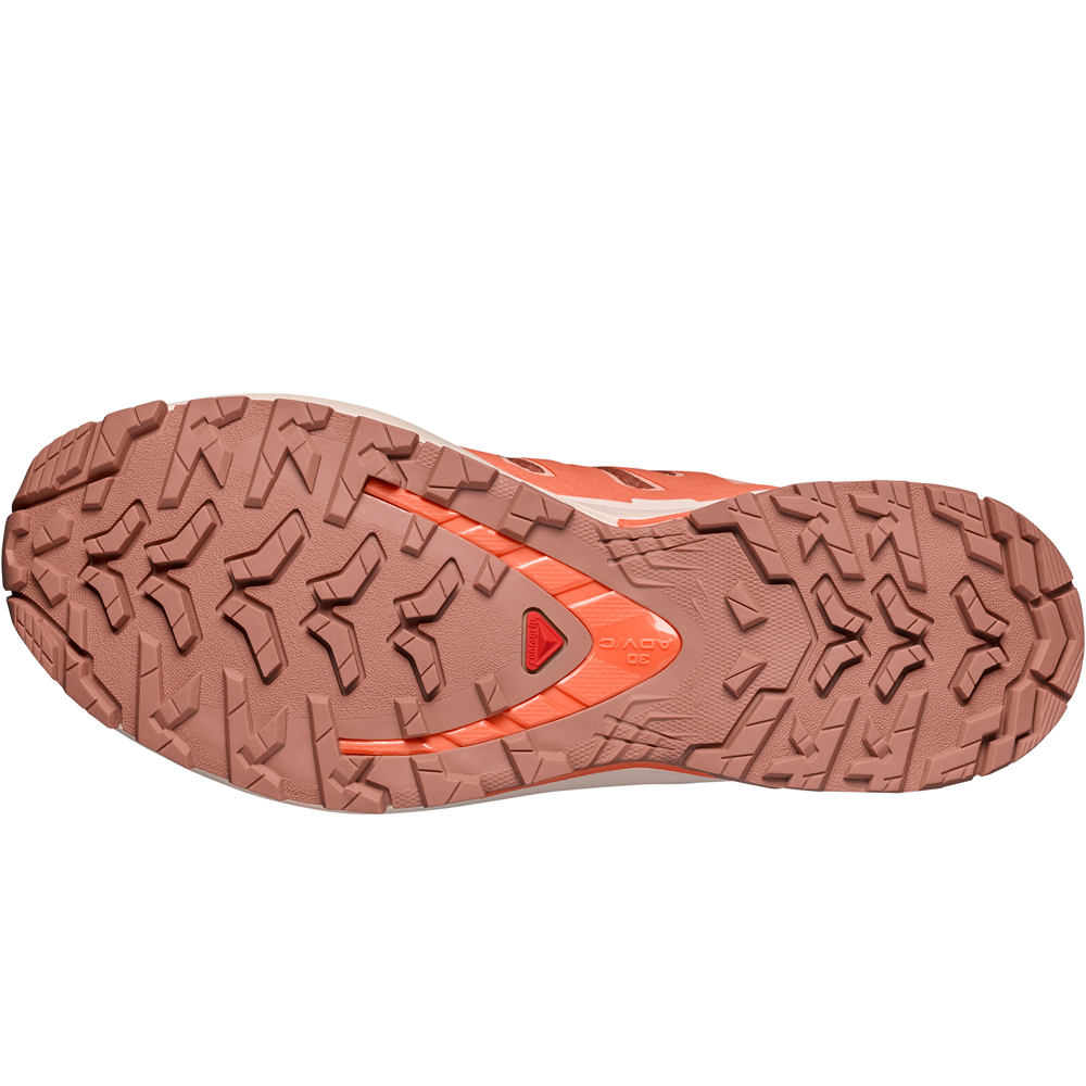 Salomon zapatillas trail mujer XA PRO 3D V9 GORE-TEX MARRON vista superior