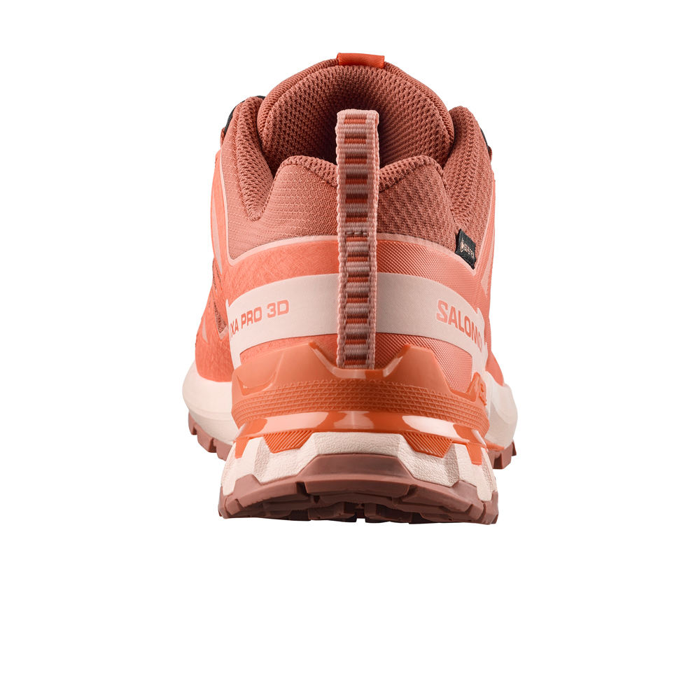 Salomon zapatillas trail mujer XA PRO 3D V9 GORE-TEX MARRON vista trasera