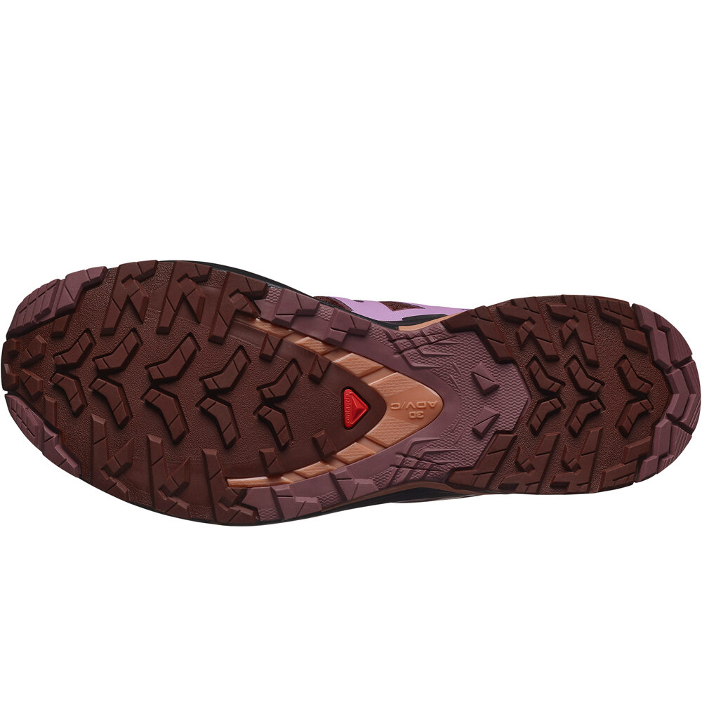 Salomon zapatillas trail mujer XA PRO 3D V9 ROJO vista superior