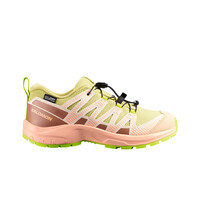 Salomon zapatillas trail niño XA PRO V8 WATERPROOF GRIS vista frontal