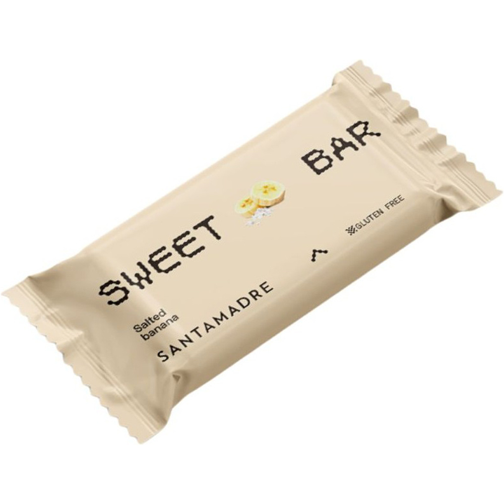 Santa Ma barritas energéticas SWEET BAR PLATANO Y CARAMELO SALADO 36 X 60G  vista frontal