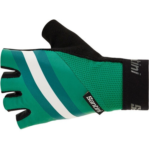 Santini guantes cortos ciclismo BENGAL VERDE