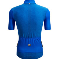 Santini maillot manga corta hombre COLORE PURO AZUL vista trasera