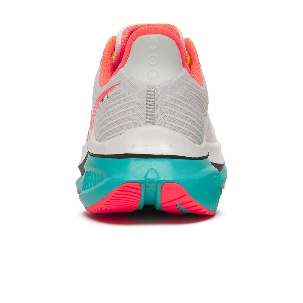 Saucony zapatilla running hombre ENDORPHIN SPEED 5 BLANCO vista trasera