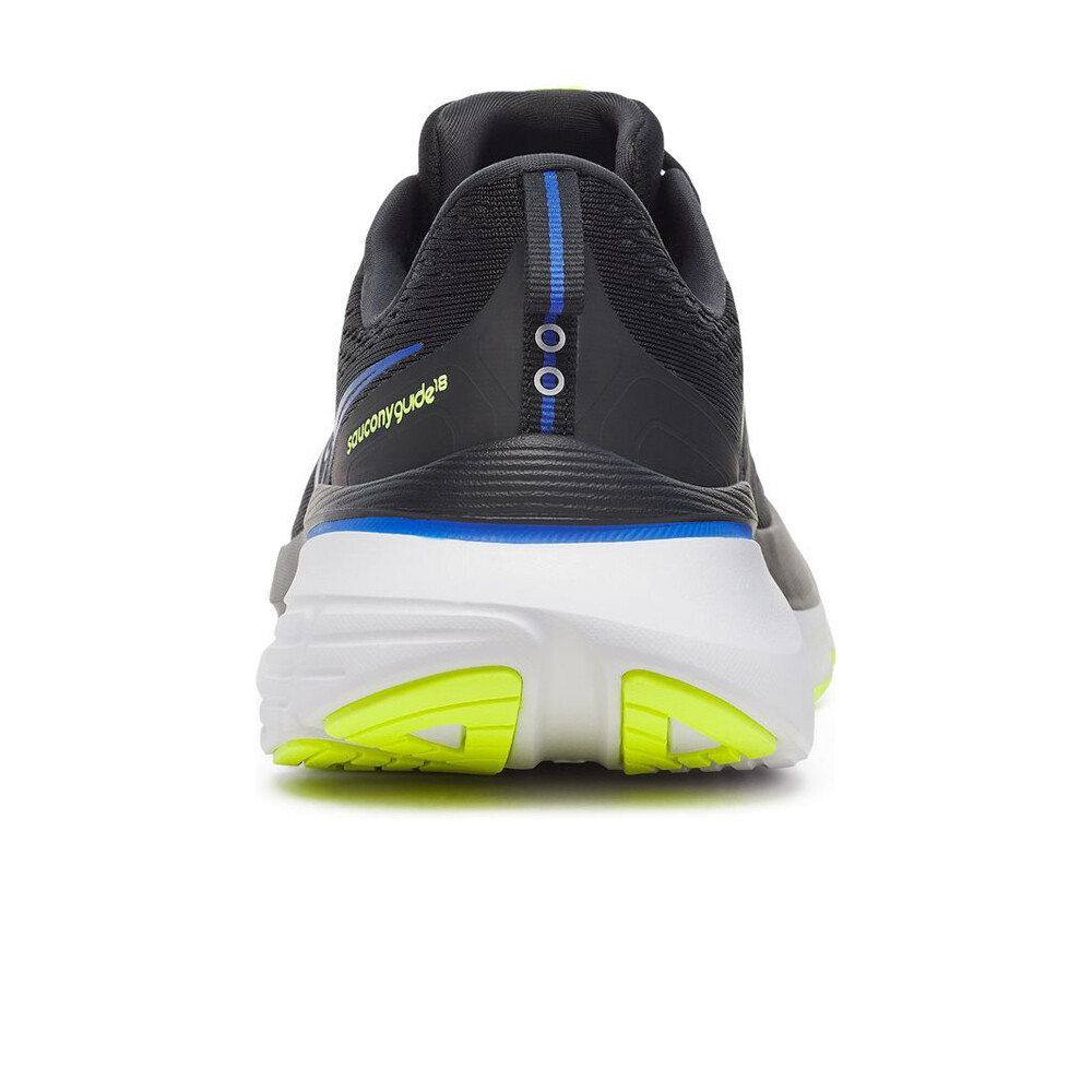 Saucony zapatilla running hombre GUIDE 18 NEGRO vista trasera