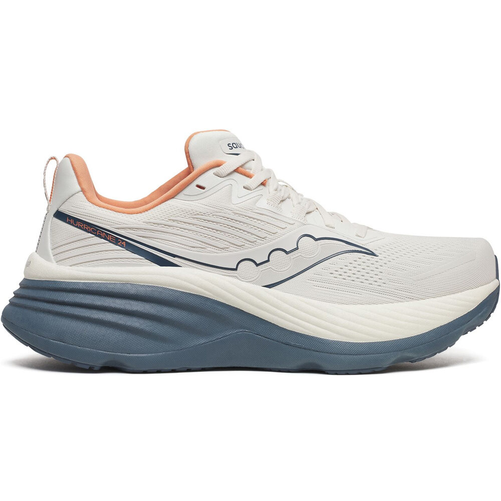 Saucony zapatilla running hombre HURRICANE 24 MARRON lateral exterior