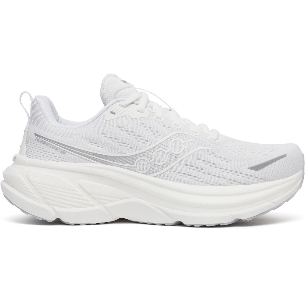 Saucony zapatilla running hombre HURRICANE 25 BLANCO lateral exterior