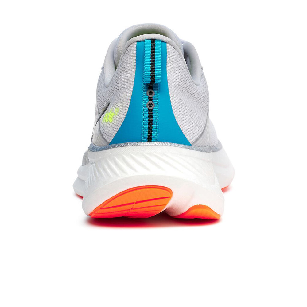 Saucony zapatilla running hombre RIDE 17 BLANCO vista trasera