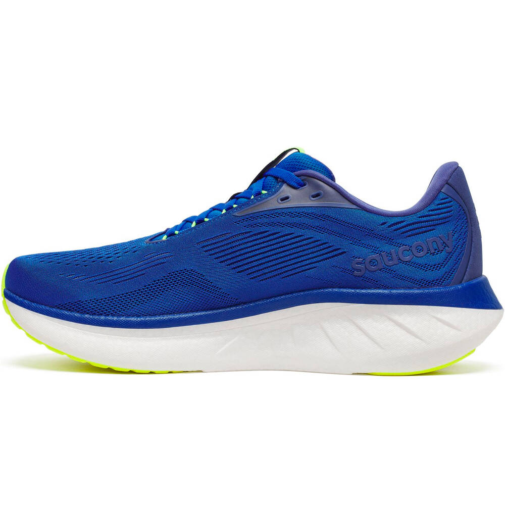Saucony zapatilla running hombre RIDE 18 AZUL puntera