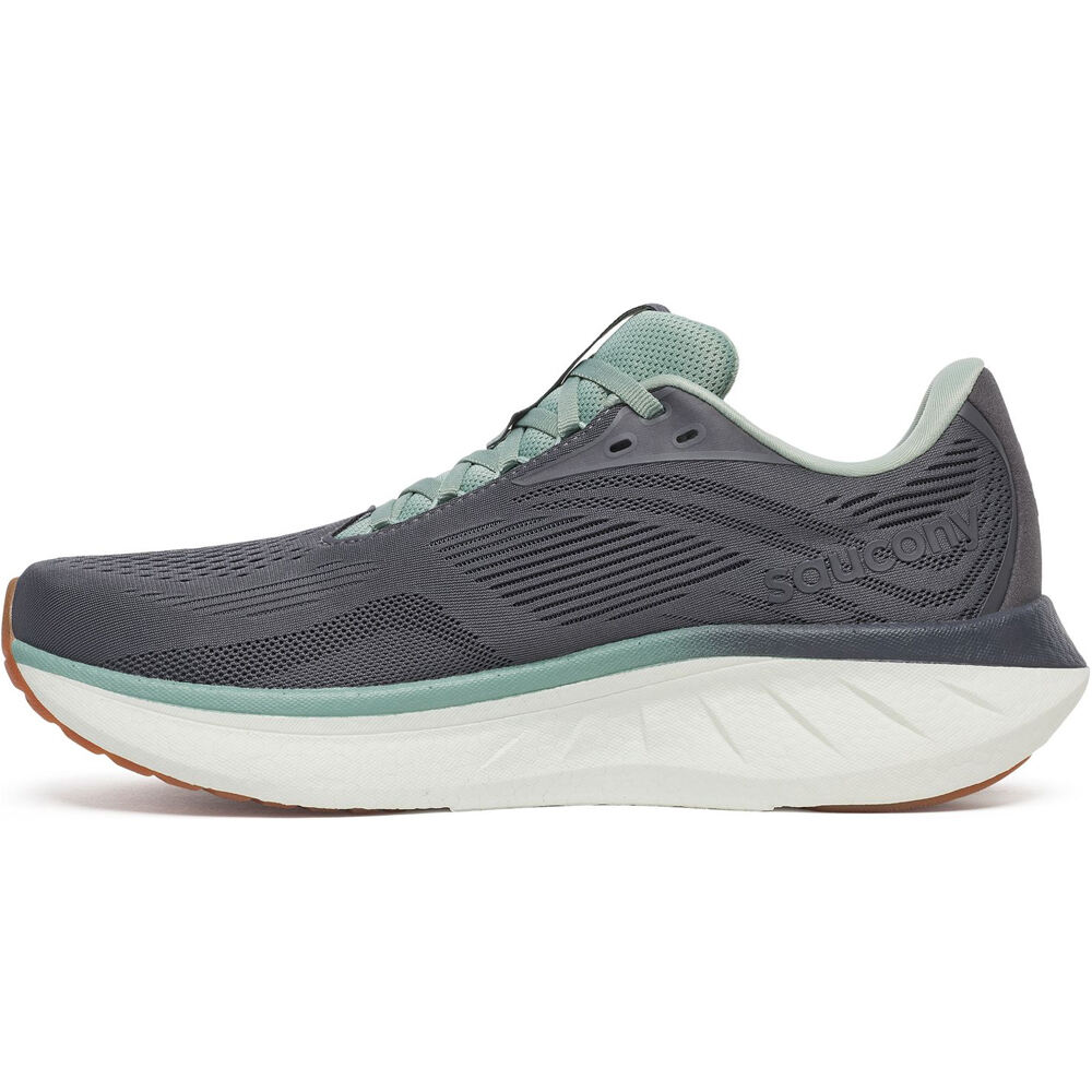 Saucony zapatilla running hombre RIDE 18 GRIS puntera