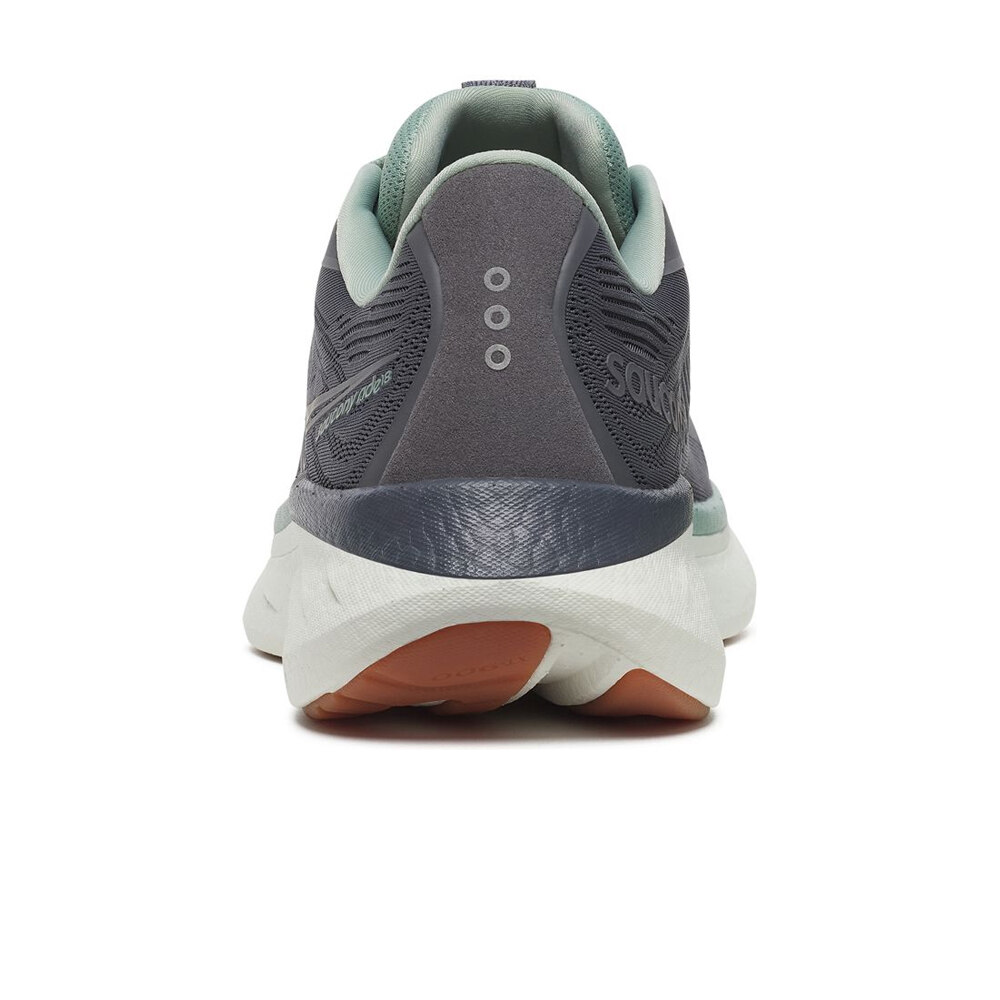 Saucony zapatilla running hombre RIDE 18 GRIS vista trasera