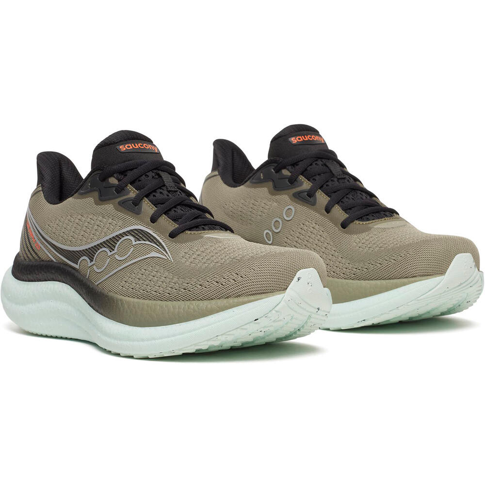 Saucony zapatilla running hombre TRIUMPH 23 VERDE lateral interior