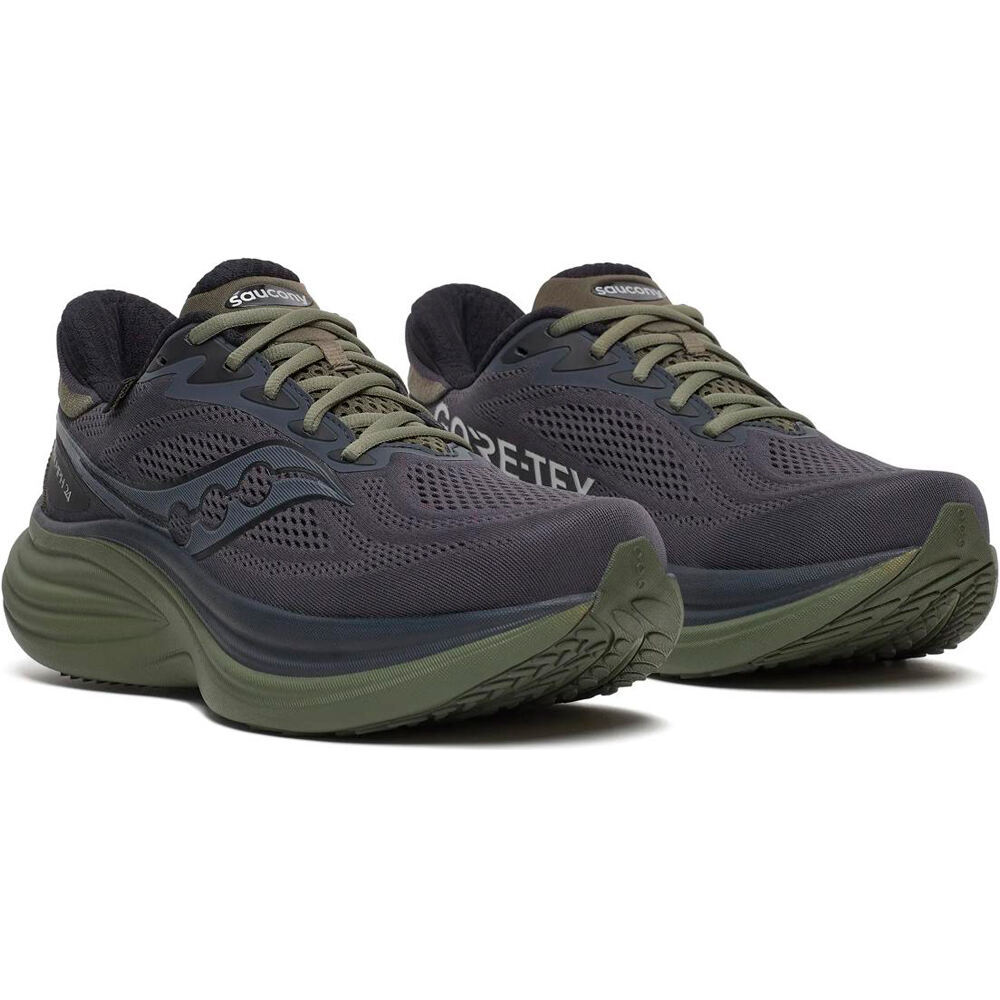 Saucony zapatilla running hombre TRIUMPH 24 GTX NEGRO lateral interior