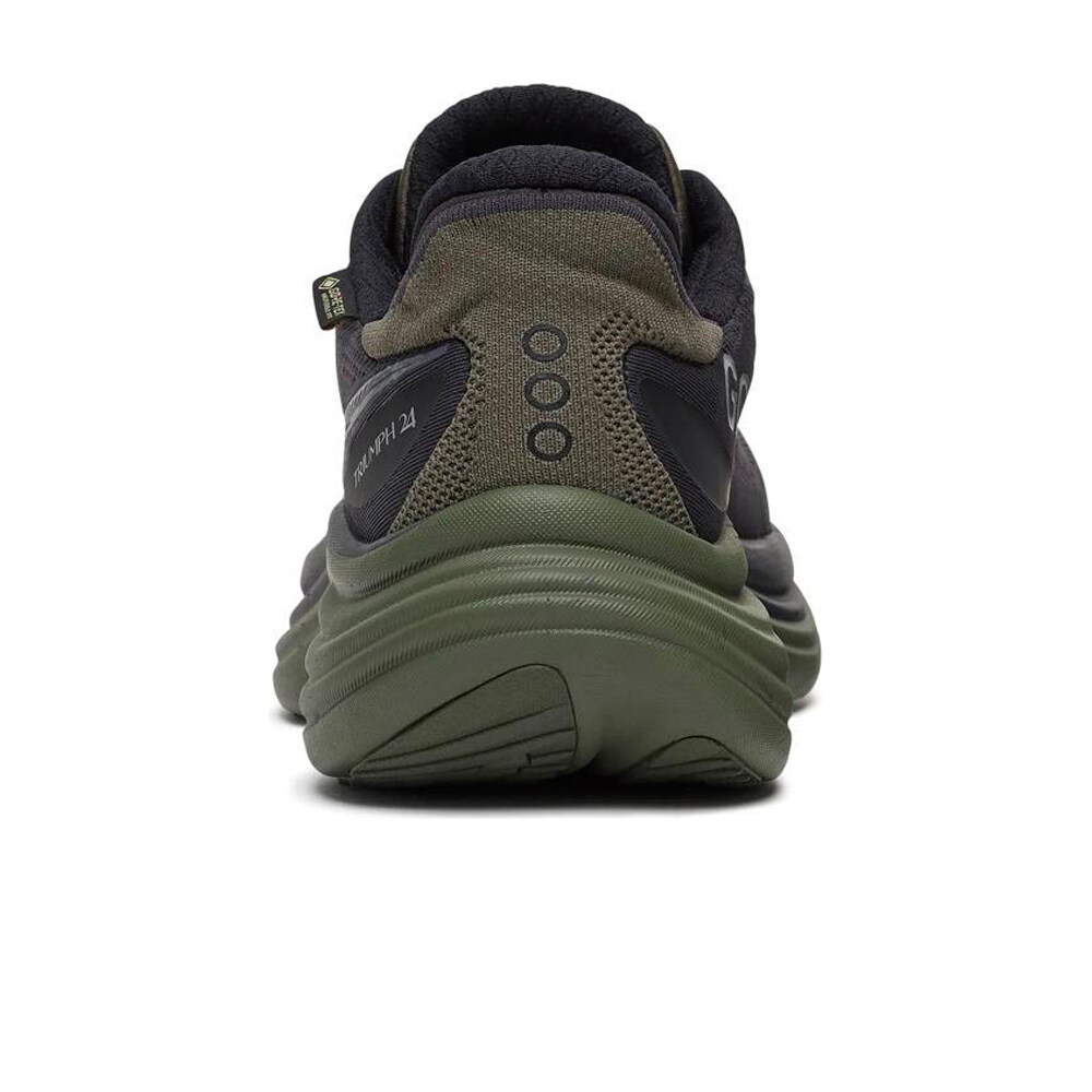 Saucony zapatilla running hombre TRIUMPH 24 GTX NEGRO vista trasera