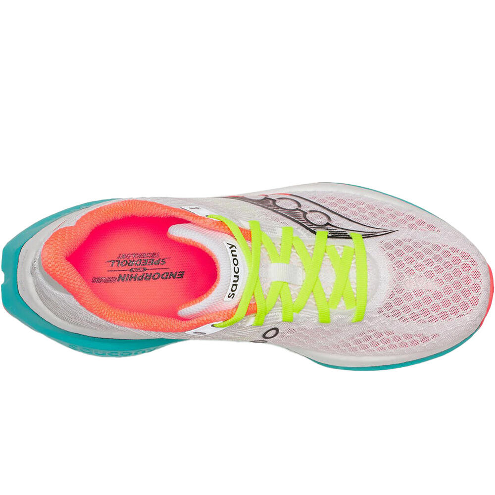 Saucony zapatilla running mujer ENDORPHIN SPEED 5 BLANCO 05