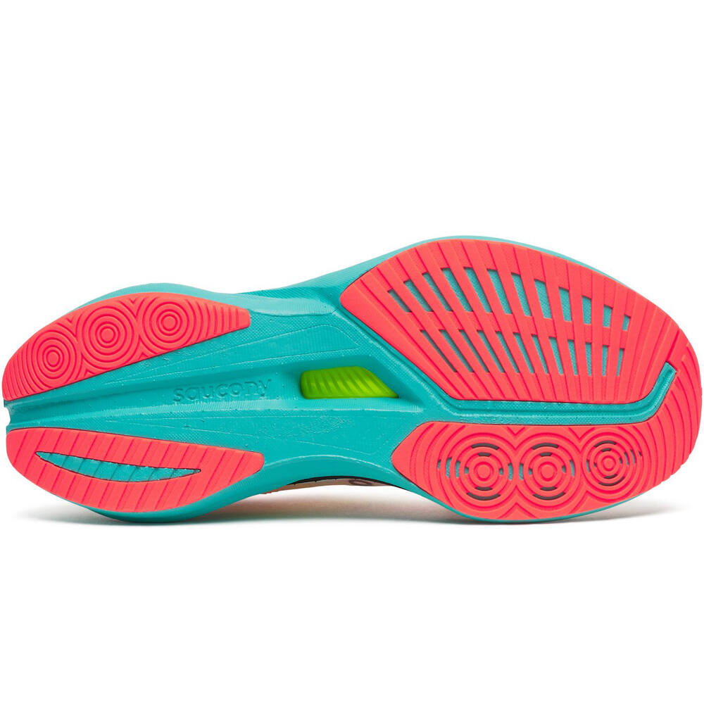 Saucony zapatilla running mujer ENDORPHIN SPEED 5 BLANCO vista superior
